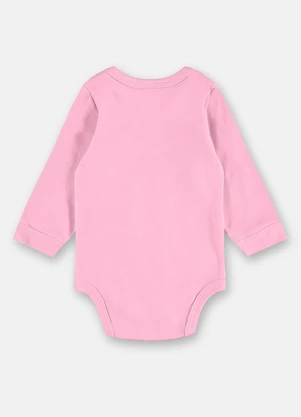 Up Baby - Body Manga Longa para Bebê Unissex Rosa - UP BABY