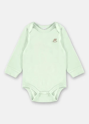 Up Baby - Body Manga Longa para Bebê Unissex Verde - UP BABY