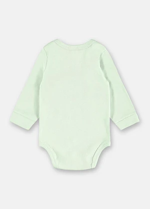 Up Baby - Body Manga Longa para Bebê Unissex Verde - UP BABY