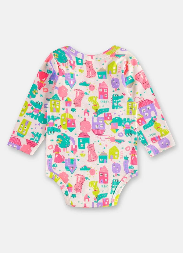 Up Baby - Body Manga Longa Suedine Essentials Up Baby Branco 2