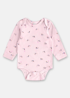 Up Baby - Body Manga Longa Suedine Essentials Branco - UP BABY