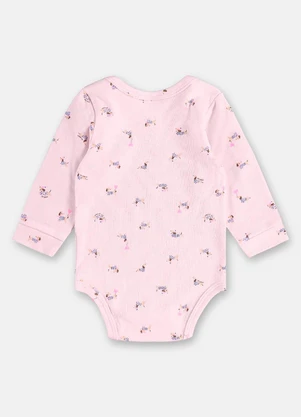 Up Baby - Body Manga Longa Suedine Essentials Branco - UP BABY