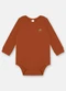 Up Baby - Body em Suedine Unissex para Bebê Vermelho - variação: Marrom