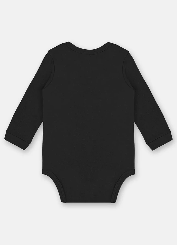 Up Baby - Body Manga Longa Unissex Bebê Preto 2