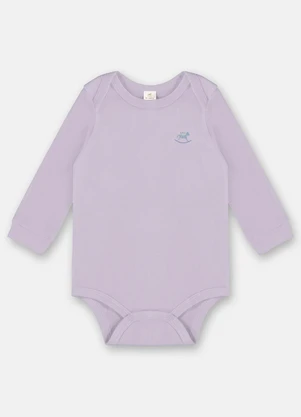 Up Baby - Body Manga Longa Unissex Bebê Roxo - UP BABY