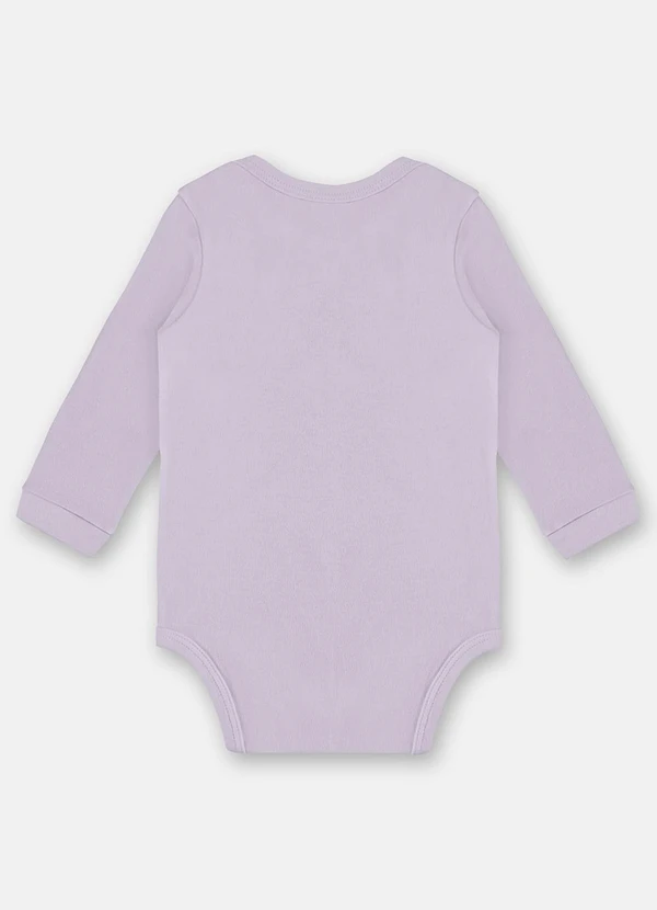 Up Baby - Body Manga Longa Unissex Bebê Roxo 2