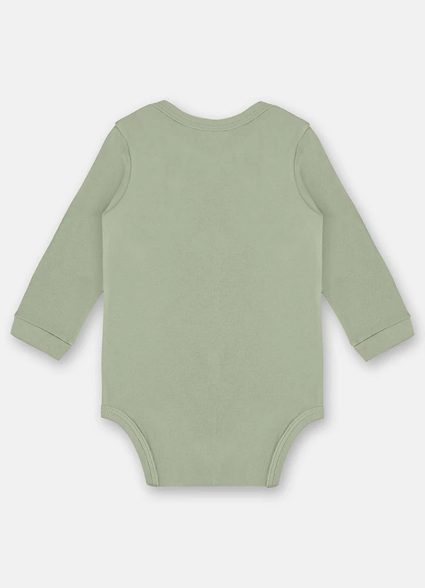 Up Baby - Body Manga Longa Unissex Bebê Verde 2