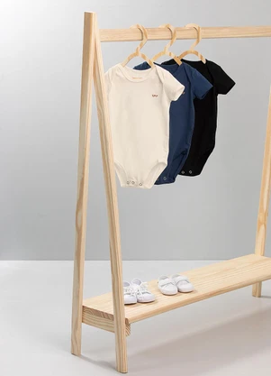 Bugbee - Body Minimal Bebê em Suedine Branco - BUGBEE