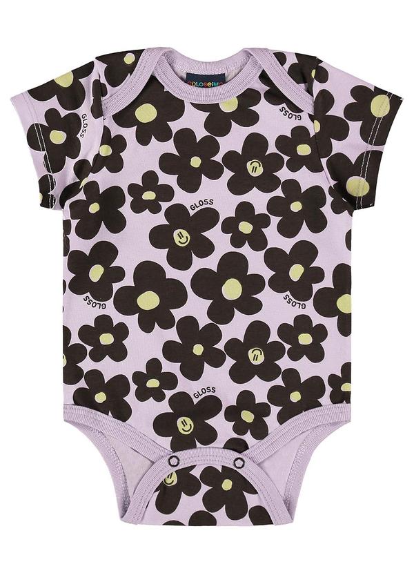 Guloseima - Body para Bebê Menina em Cotton Roxo