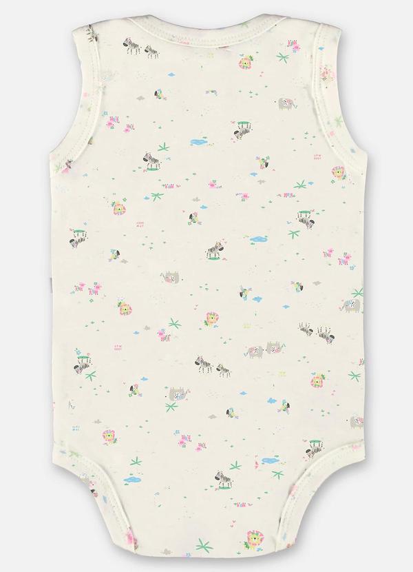 Up Baby - Body para Bebê Menina em Suedine Bege 2