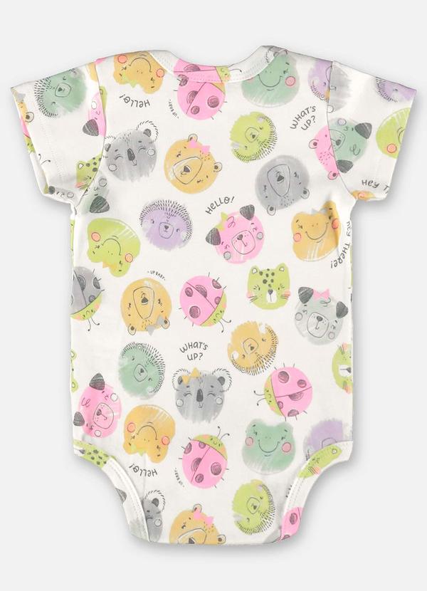 Up Baby - Body para Bebê Menina em Suedine Bege 2