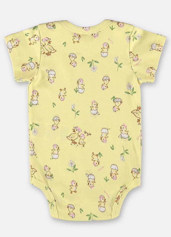 Up Baby - Body para Bebê Menina em Suedine Bege 2