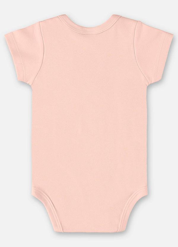 Up Baby - Body para Bebê Menina em Suedine Rosa 2
