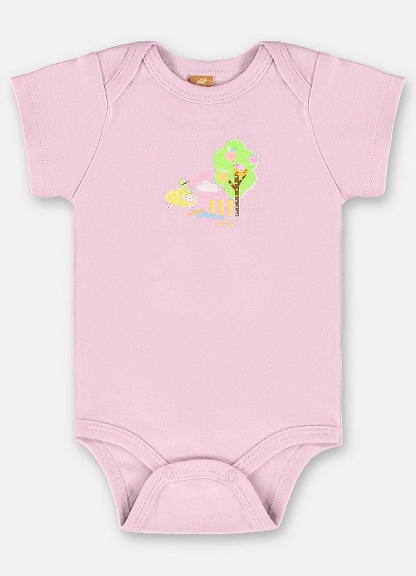 Up Baby - Body para Bebê Menina em Suedine Roxo