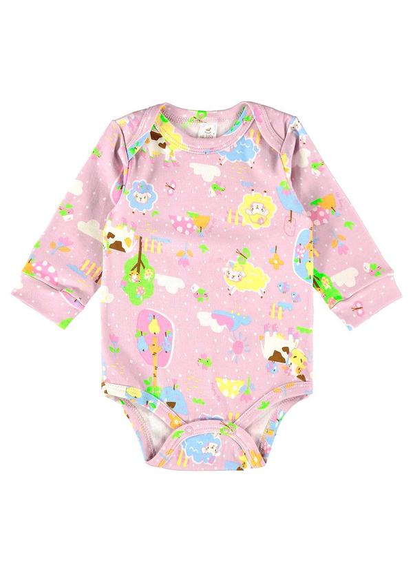 Up Baby - Body para Bebê Menina em Suedine Roxo