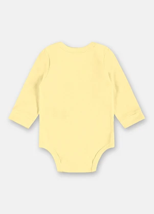 Up Baby - Body para Menina Bebê Manga Longa Amarelo - UP BABY