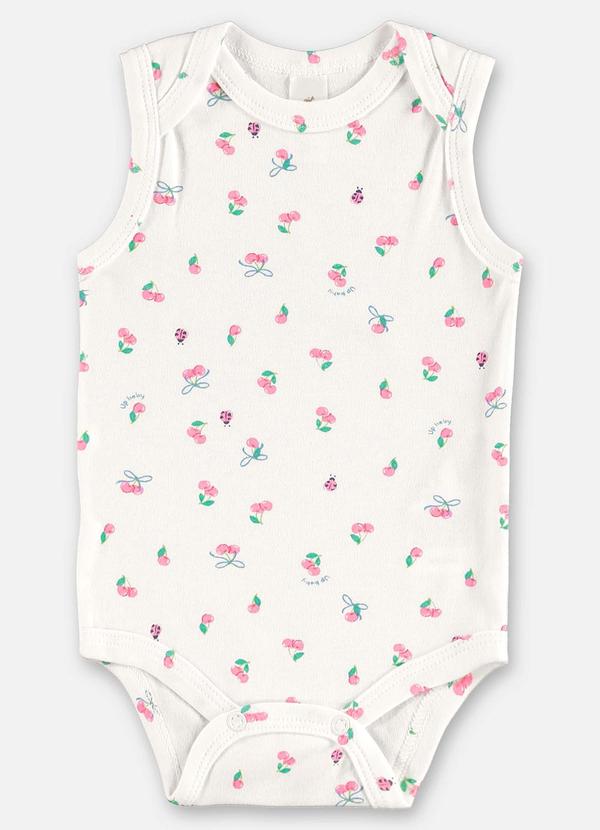 Up Baby - Body Regata Suedine Bebê Menina Bege
