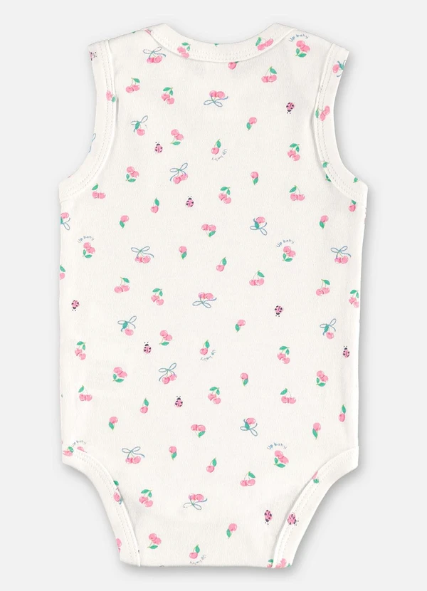 Up Baby - Body Regata Suedine Bebê Menina Bege 2