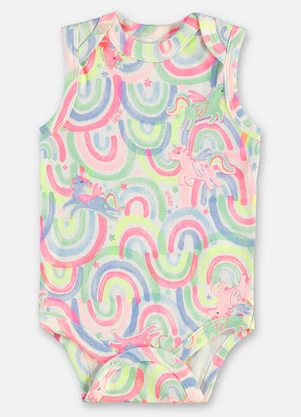 Up Baby - Body Regata Suedine Bebê Menina Branco - UP BABY