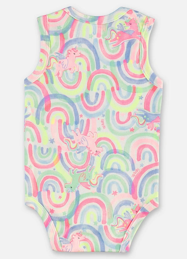 Up Baby - Body Regata Suedine Bebê Menina Branco 2