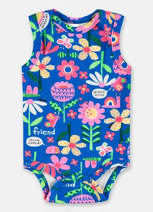 Up Baby - Body Regata Suedine Azul - UP BABY