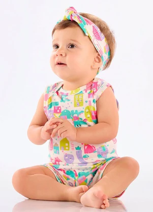 Up Baby - Body Regata Suedine Branco - UP BABY