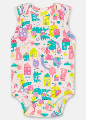 Up Baby - Body Regata Suedine Branco - UP BABY