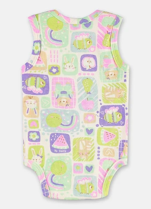 Up Baby - Body Regata Suedine Branco - UP BABY