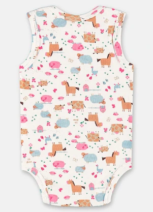 Up Baby - Body Regata Suedine Branco - UP BABY