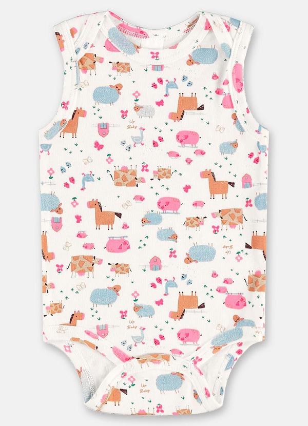 Up Baby - Body Regata Suedine Branco