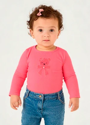 Pulla Bulla - Body Ribana com Elastano Leve Pink - PULLA BULLA