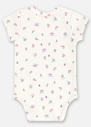 Up Baby - Body Suedine Bebê Menina Bege - UP BABY