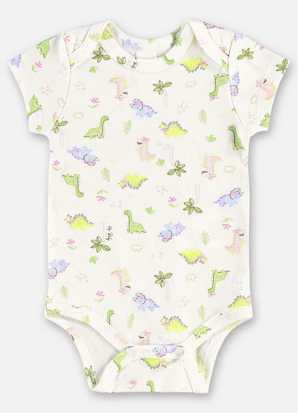 Up Baby - Body Suedine Bebê Menina Bege