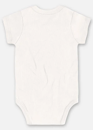 Up Baby - Body Suedine Bebê Menina Bege - UP BABY