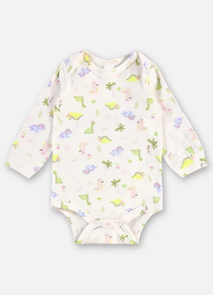 Up Baby - Body Suedine Bebê Menina Bege - UP BABY