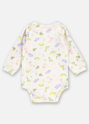 Up Baby - Body Suedine Bebê Menina Bege - UP BABY
