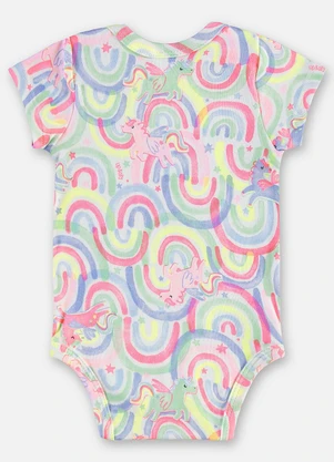 Up Baby - Body Suedine Bebê Menina Branco - UP BABY