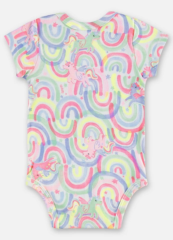 Up Baby - Body Suedine Bebê Menina Branco 2