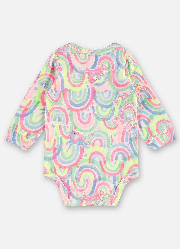 Up Baby - Body Suedine Bebê Menina Branco 2