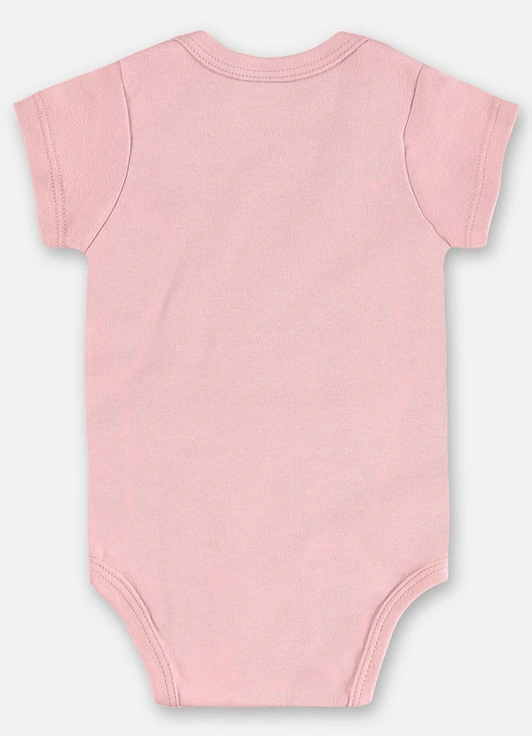Up Baby - Body Suedine Bebê Menina Rosa 2