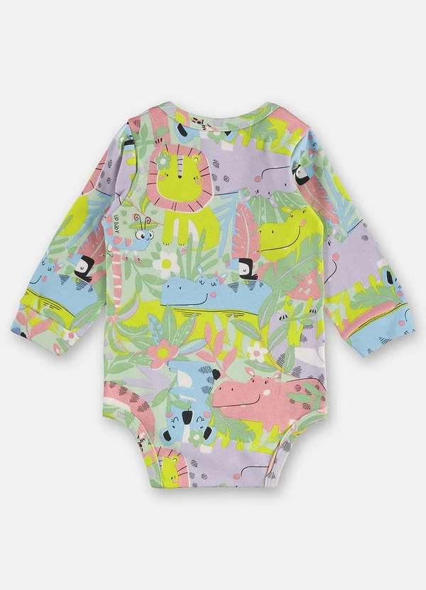 Up Baby - Body Suedine Bebê Menina Verde 2