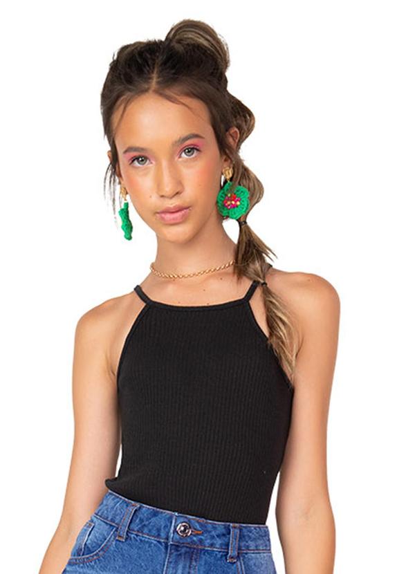 Amora - Body Teen Menina Preto