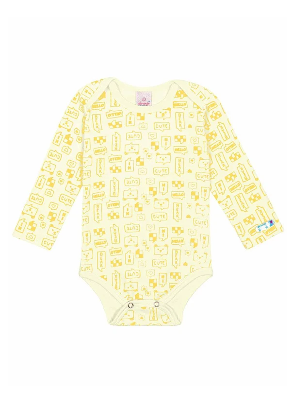 Abrange - Body Total Print Baby Amarelo