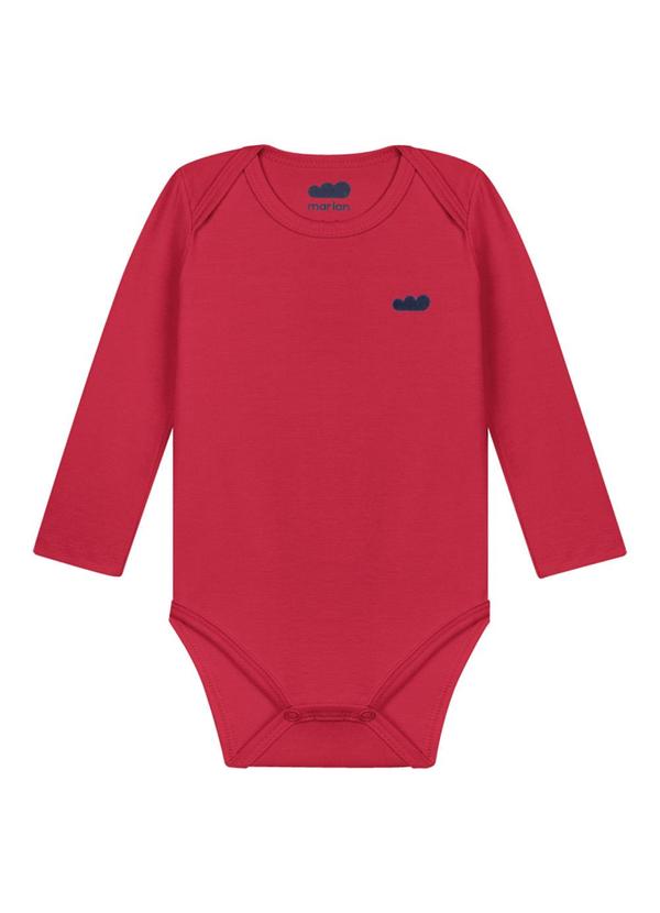 Marlan - Body Unissex em Cotton Penteado Vermelho