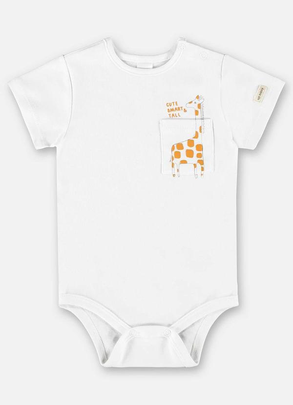 Up Baby - Body Unissex para Bebê em Suedine Branco 2