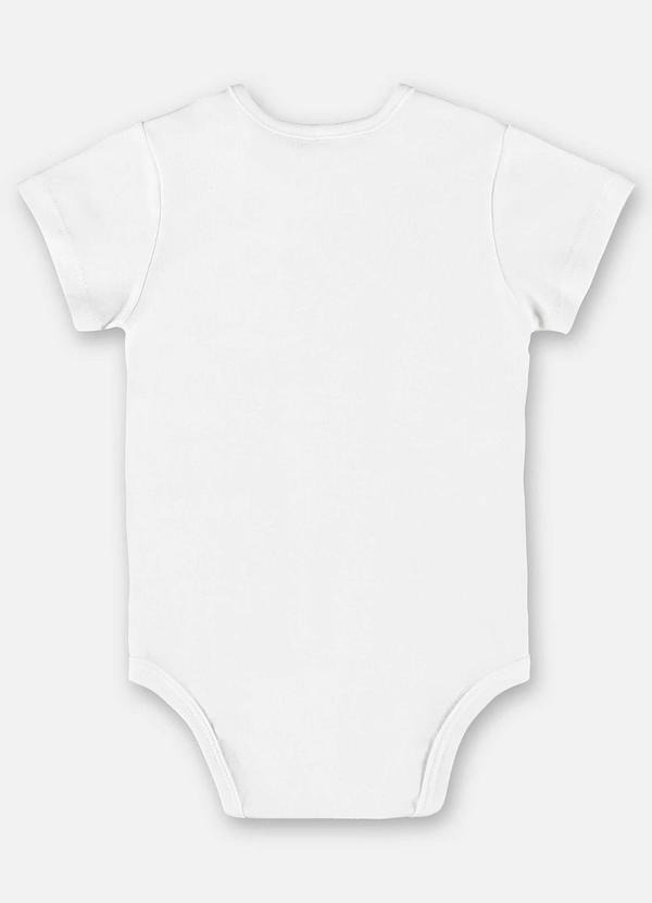Up Baby - Body Unissex para Bebê em Suedine Branco 3