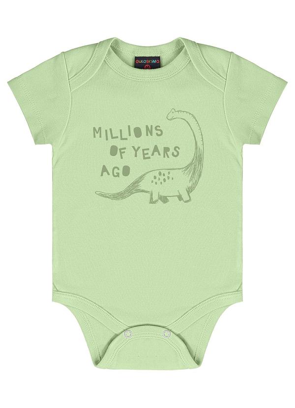 Guloseima - Body Unissex para Bebê em Suedine Verde