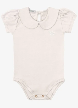 Trick Nick - Body Verão Menina Curto com Plaquinha Bege - TRICK NICK