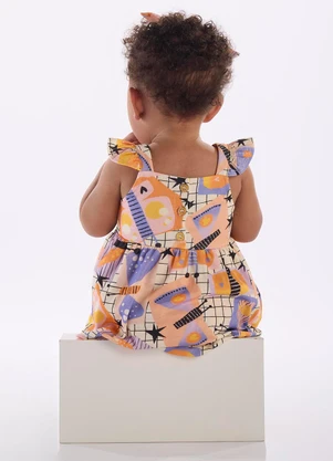 Três e Já - Body Vestido Regata para Bebê Branco - TRÊS E JÁ
