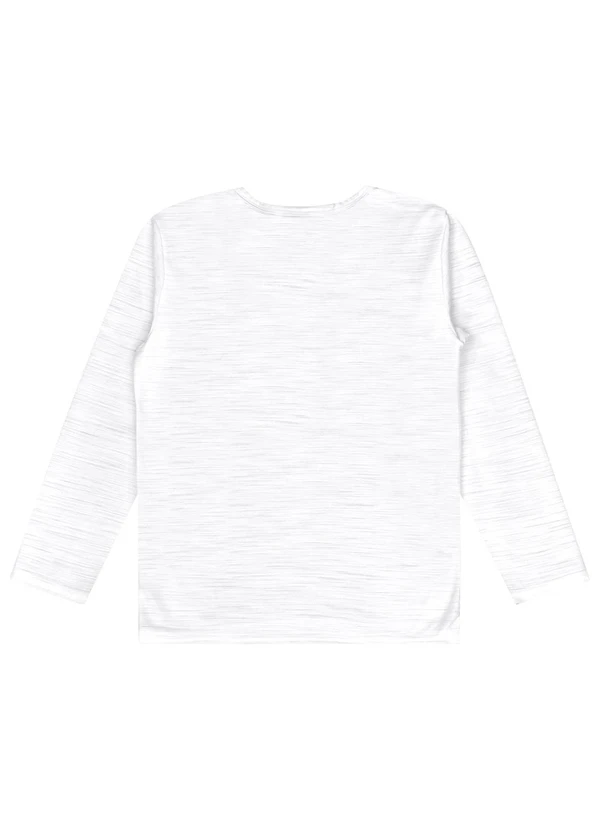 Guloseima - Camiseta Manga Longa em Malha Flame Branco 2